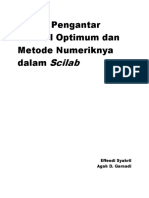 Kuliah Pengantar Kontrol Optimum Dan Metode Numeriknya Dalam Scilab