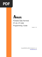 Portable Data Terminal PT-20 / PT-20B Programming Guide