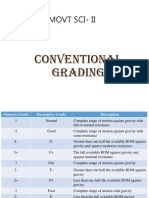 Movt Sci-Ii: Conventional Grading