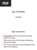 SQL Tutorial