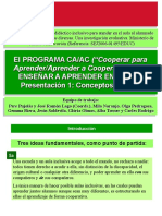 Cooperar Para Aprender Aprender a Cooperar Conceptos Basicos