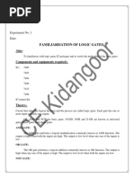 Logic Circuit Design Lab Manual1 - 2 PDF