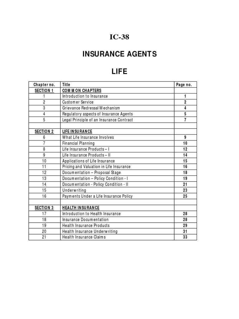 Ic 38 Question English PDF | PDF | Life Insurance | Insurance