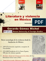 Violencia y Literatura en Mexico