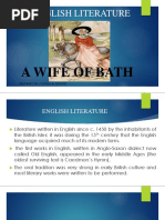 English Literature: A Wife of Bath