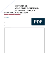 Sistema de Identificação Civil e Criminal AFIS - GoiasBiometrico