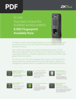 Your Best Choice For Outdoor Access Control: 8.000 Fingerprint Available Now