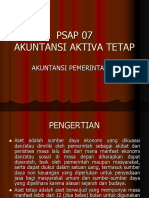 PSAP-07 Akuntansi Aktiva Tetap