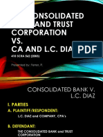 Torts Consolidated Bank V LC Diaz