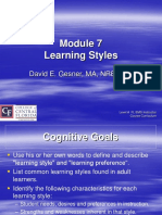 Module 7 Learning Styles