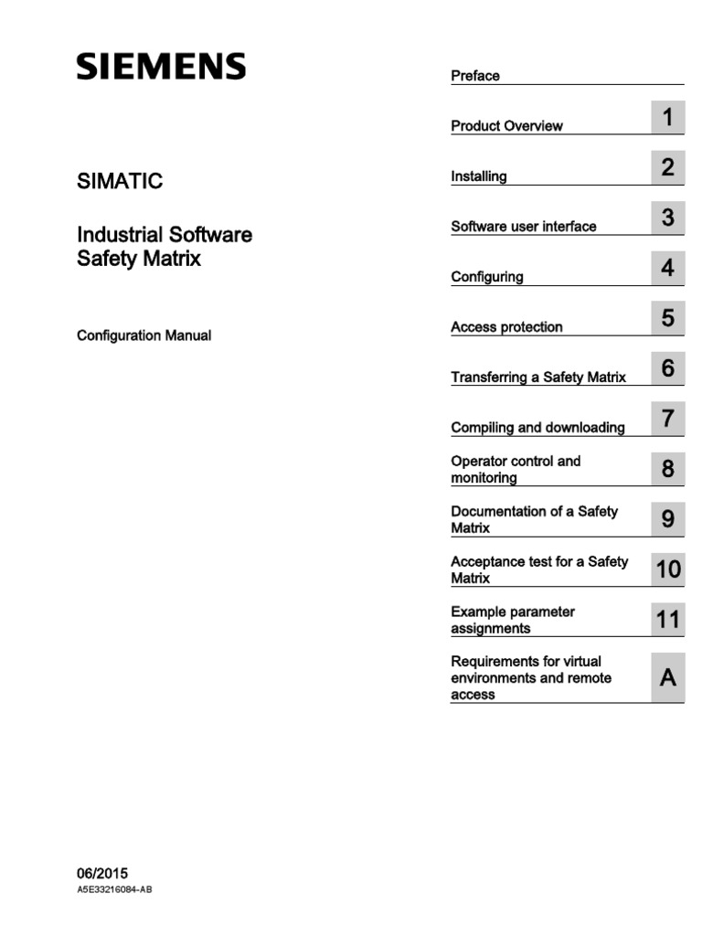 Step7 s7 Safety Matrix Configuration Manual en US en-US PDF | PDF ...