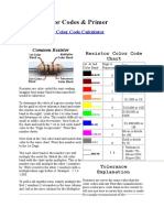 Resistor Color Codes & Primer