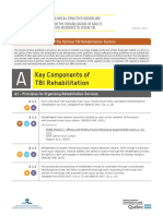 Key Components of TBI Rehabilitation: Clinical Practice Guideline