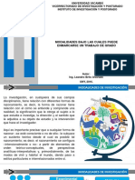 Modalidades Bajo Las Cuales Puede Enmarcarse Un Trabajo de Grado