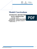 SSC Q2213 DBDO - Model Curriculum v1