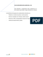 REC - Programa de Complementación Alimentaria - PCA PDF