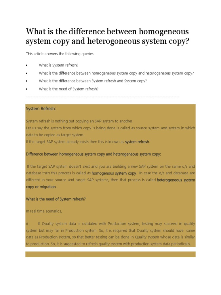 Homogeneous vs Heterogeneous System Copy | PDF | Homogeneity And ...