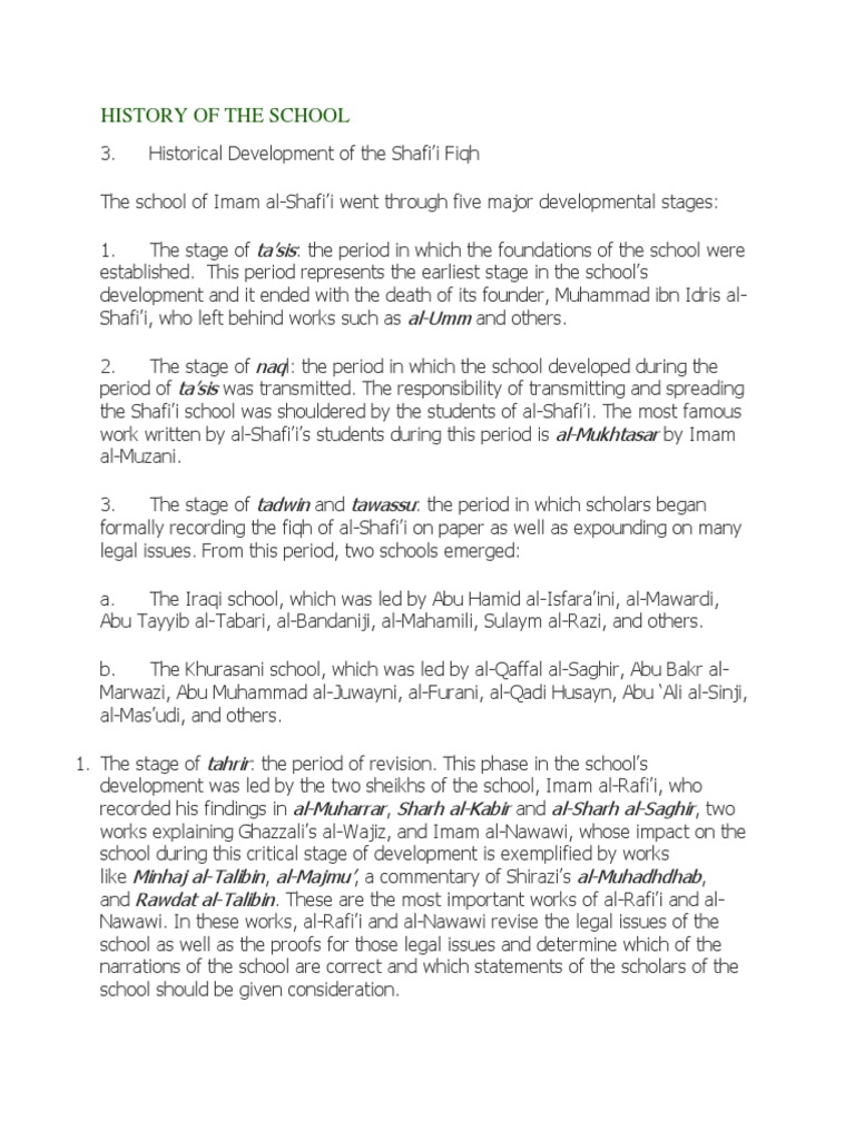 Shafii Evolution | PDF | Sunni Islam | Theocracy