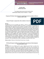 Programa FNE Rural: financiamento do extrativismo do pó de carnaúba no Piauí no período de 2007 a 2012