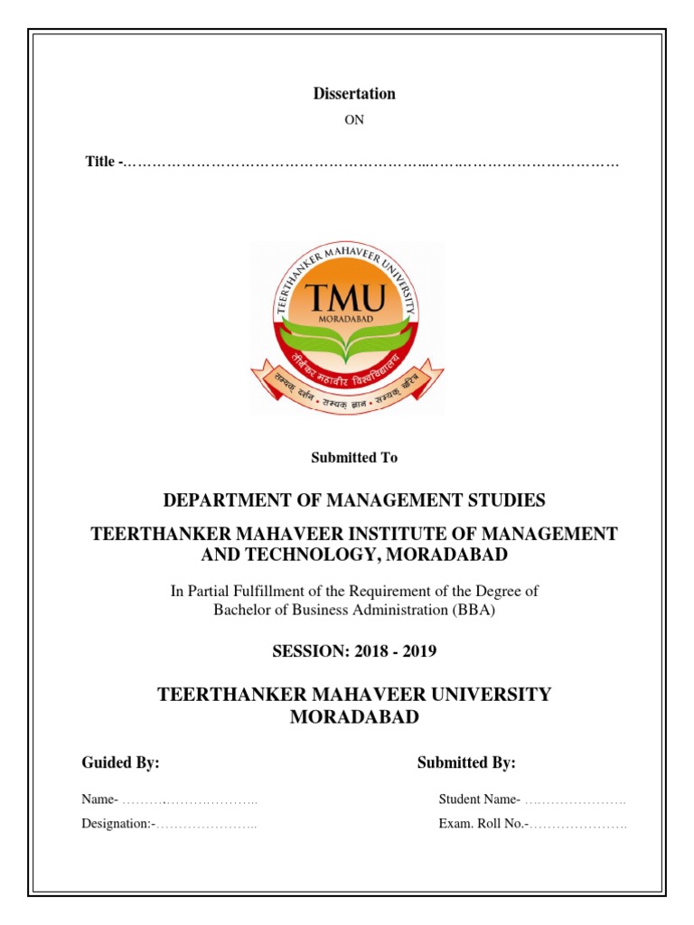 thesis master of business administration