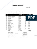 Progress Claim Form - Example: Mr. Bob Smith