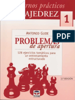 Cuaderno prácticos de ajedrez 1. Problemas de apertura. GUDE.pdf