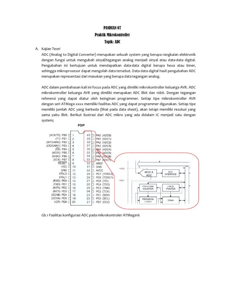 Topik 07 ADC | PDF | Komputer