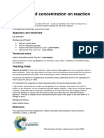 CFN10 - The Effect of Concentration - Teacher Handout