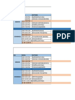 Horario de Clases