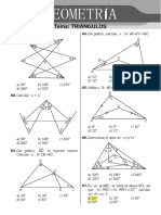 Triángulos: problemas resueltos de ángulos y lados