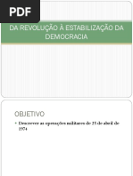 2da Revolução à Estabilização Da Democracia