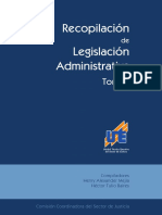 Recopilación de legislación administrativa TOMO 1 El Salvador
