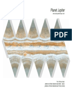Planet Jupiter: Printed On A4 Format: Diameter About 80mm (3inch) Printed On A3 Format: Diameter About 115mm (4.5inch)