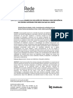 Limites e Possibilidades Da Inclusão de Pessoas Com Deficiência No Ensino Superior Por Meio Da Ead Na Unifei