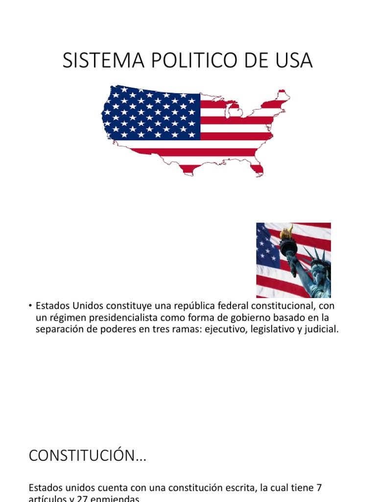 Sistema Politico de Usa | PDF | Presidentes de los Estados Unidos ...