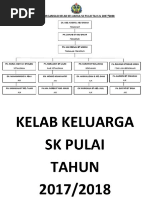 Carta Organisasi Kelab Keluarga Sk Pulai Tahun 2017 Pdf