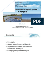 Implementation Plan of Hybrid System in Mongolia