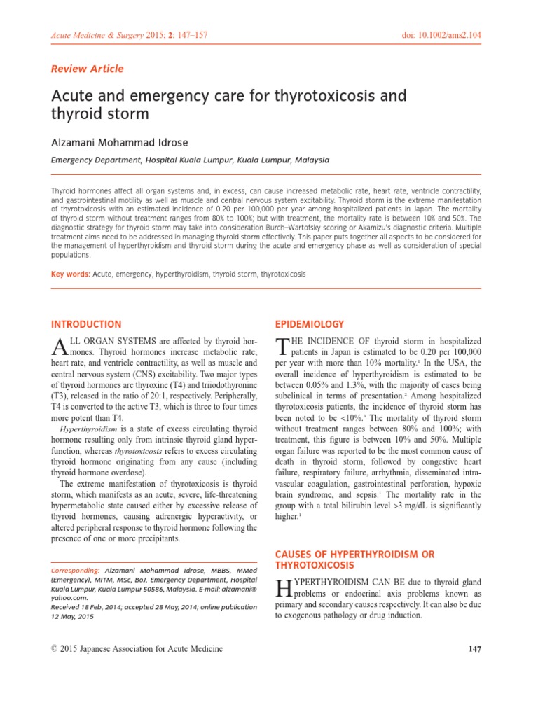 Edema Paru | PDF | Hyperthyroidism | Thyroid