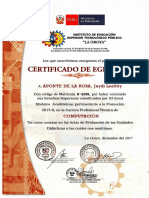 Certificado de Egresado