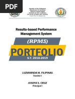 RPMS Portfolio Cover Nhoe | PDF | Learning | Curriculum
