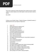 Ficha de Preparação Últimos Conteúdos