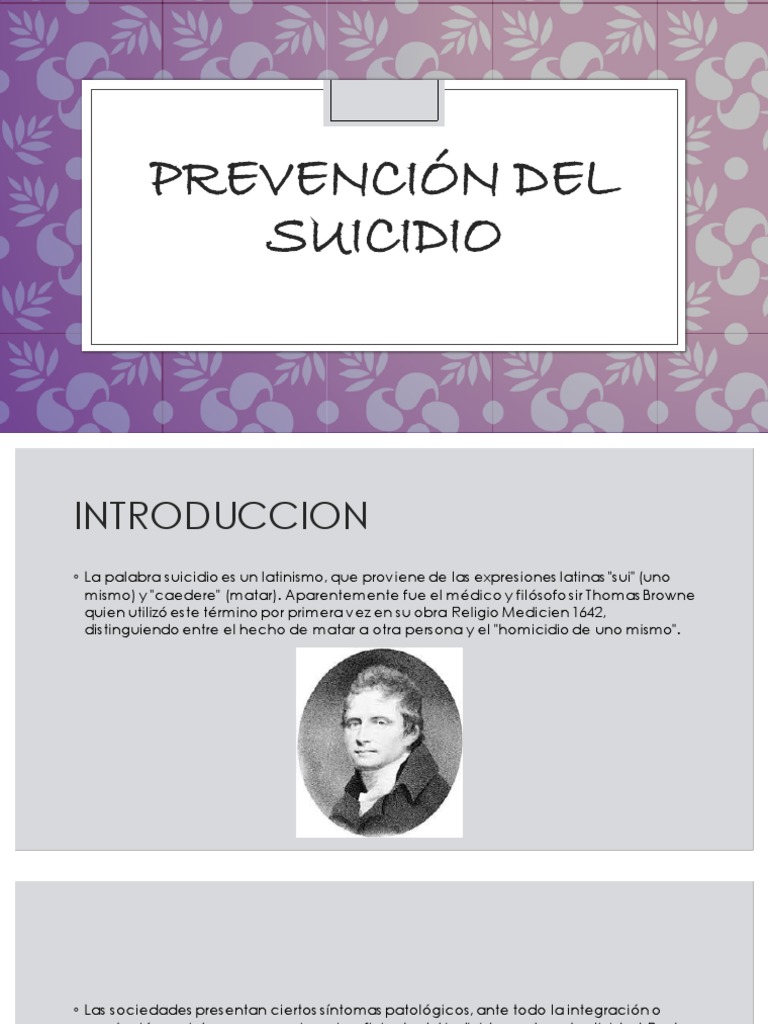 Prevención del Suicidio en Adolescentes | PDF | Suicidio | Depresión ...
