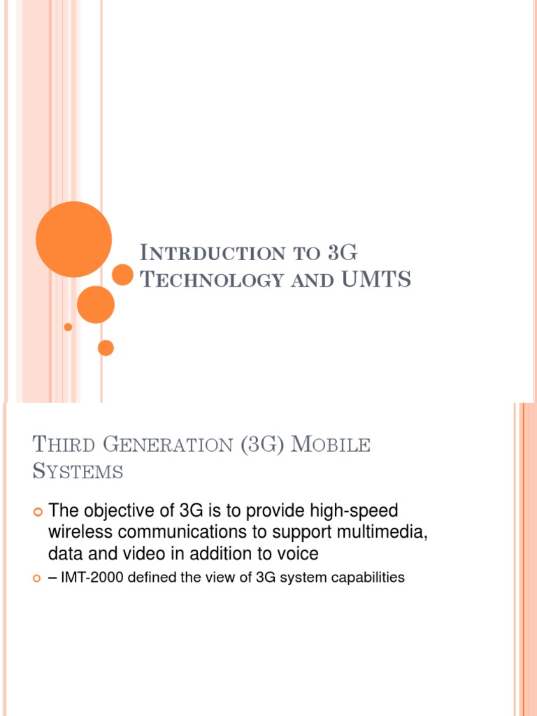 Introduction to UMTS and 3G Technology | PDF | 3 G | Computer Network