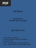 SQL Basics: Introduction To Standard Query Language