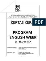 Kertas Kerja English Week