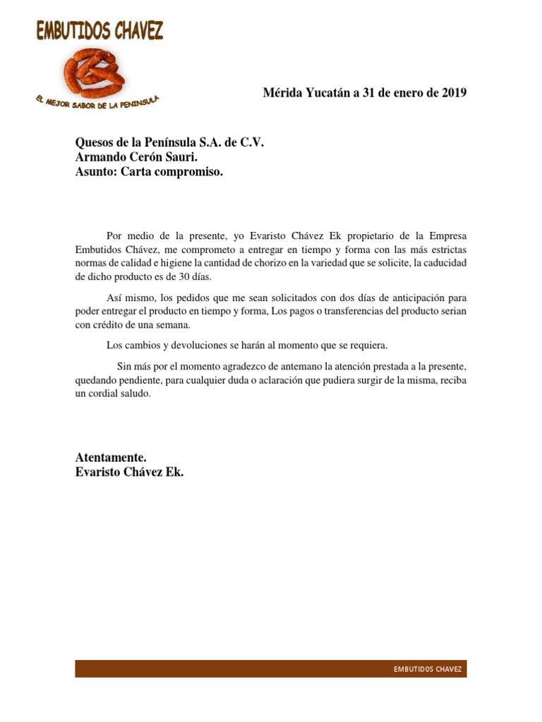 Carta Compromiso