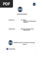 COMSATS University Internship Report (By Waseem)