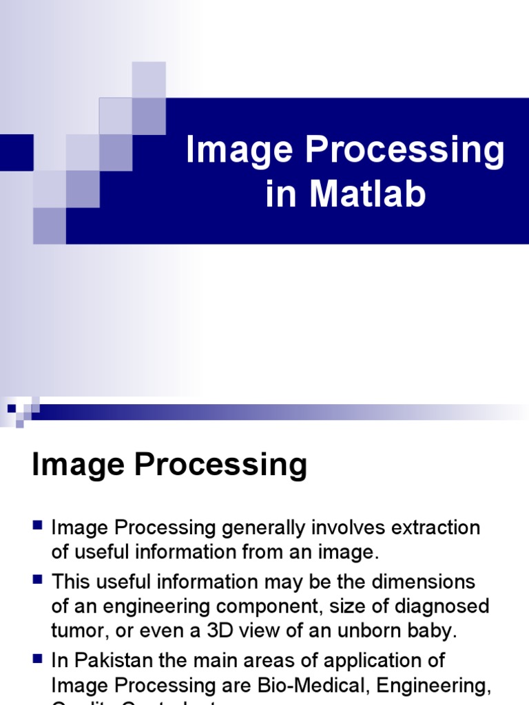 Image Processing in Matlab: IP & Edge Detection | PDF | Matlab | Matrix ...