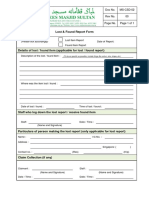 Form MS CSD 02 Lost Found Report Form