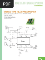 Stereo Tape Head Pre Amplifier